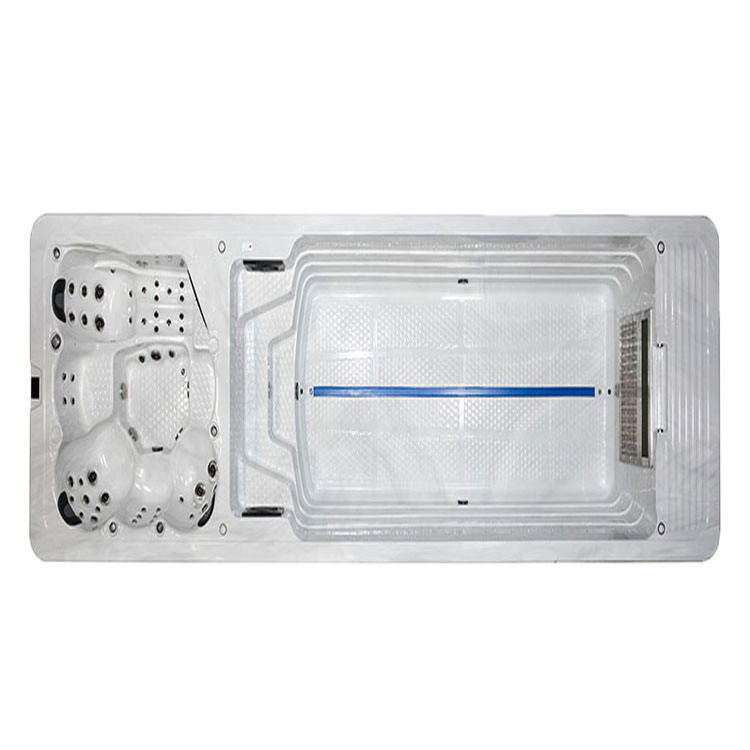 Плавательный спа-бассейн с двойной зоной и противотоком