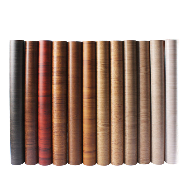 Professional Manufacturer Wholesales PVC Wood Grain Self-Adhesive Wall Sticker Film Easy to Peel and Stick for Home Cabinets and Wall Decoration Wallpaper