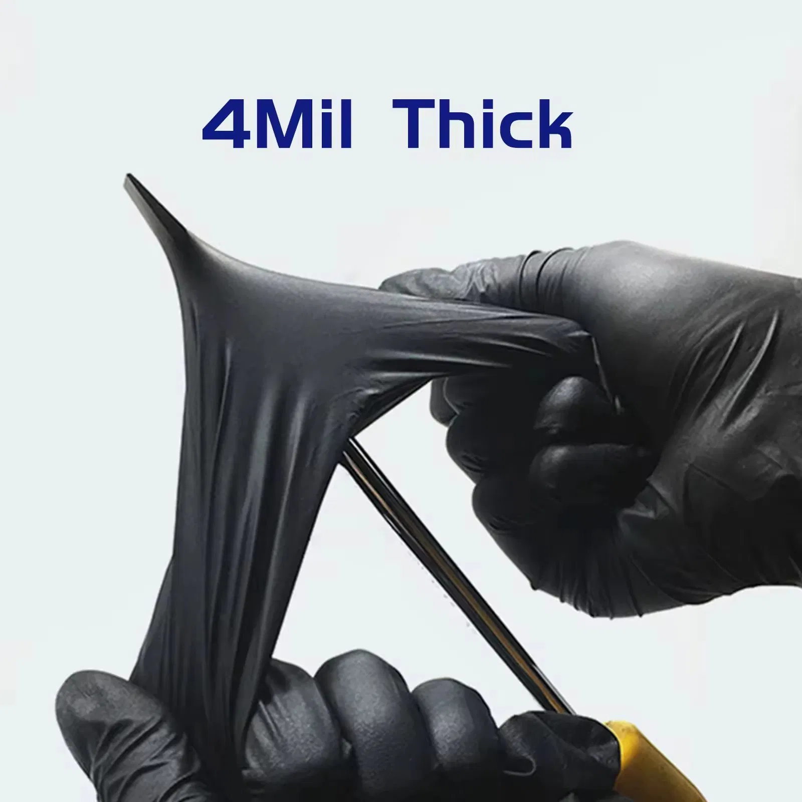 Black Touch Screen Examination Tattoo Powder Free Disposable Nitrile Gloves