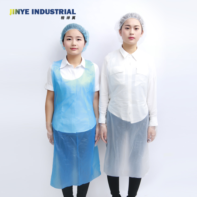 Waterproof HDPE/LDPE Plastic Disposable PE Apron for Food Processing Industry Service/Hotel/Restaurant Cooking