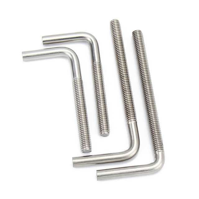 Анкерный болт L-типа с крюком, стальной