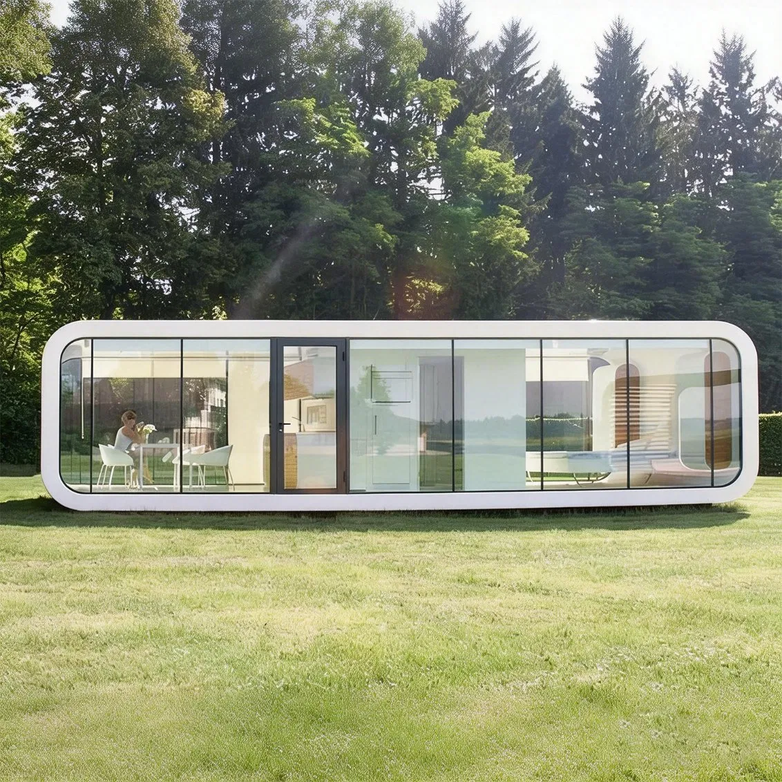 20/40FT Prefab Cabin Houses Garden Living Container Homes Apple Cabin