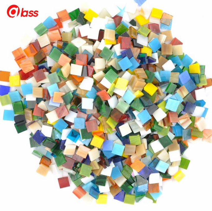 Religious Decorative Colored Glass Particles Glass Block Glass Tube