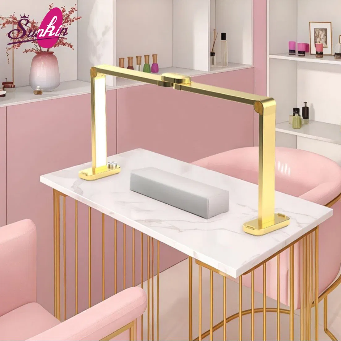 Professional Half Moon LED Table Lamp Modern LED Lamp for Beauty