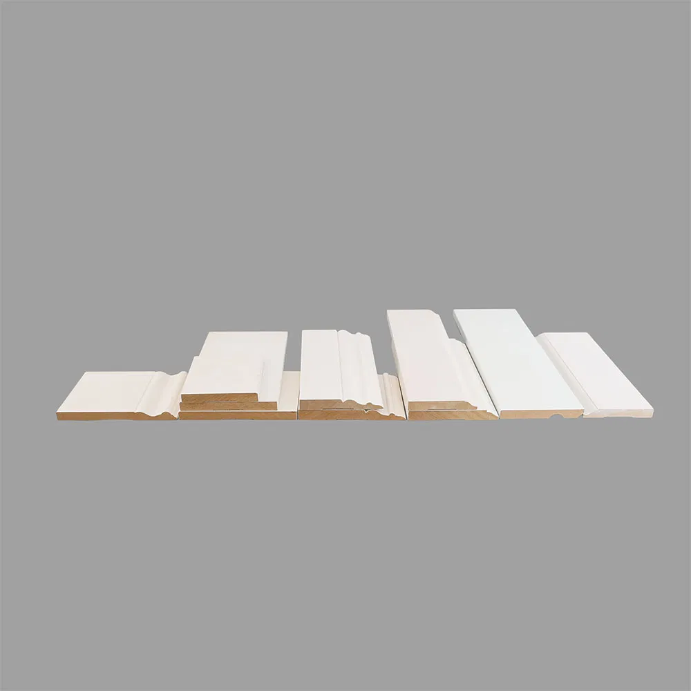Modern Interior Decoration Moulds Waterproof Skirting Baseboard MDF Mouldings