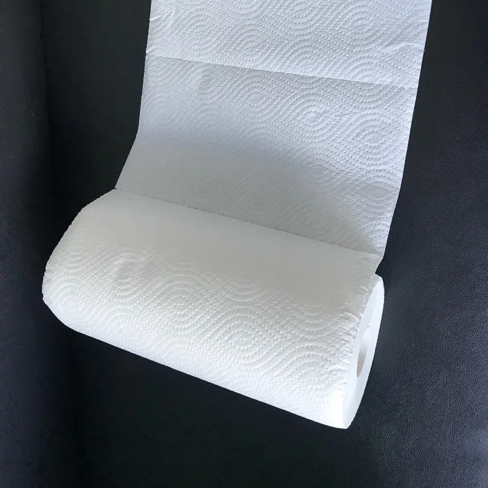 Custom Popular Sale Premium 24rolls Eco-Friendly Oil Water Absorbent Wood Pulp Kitchen Paper Towels Rolls