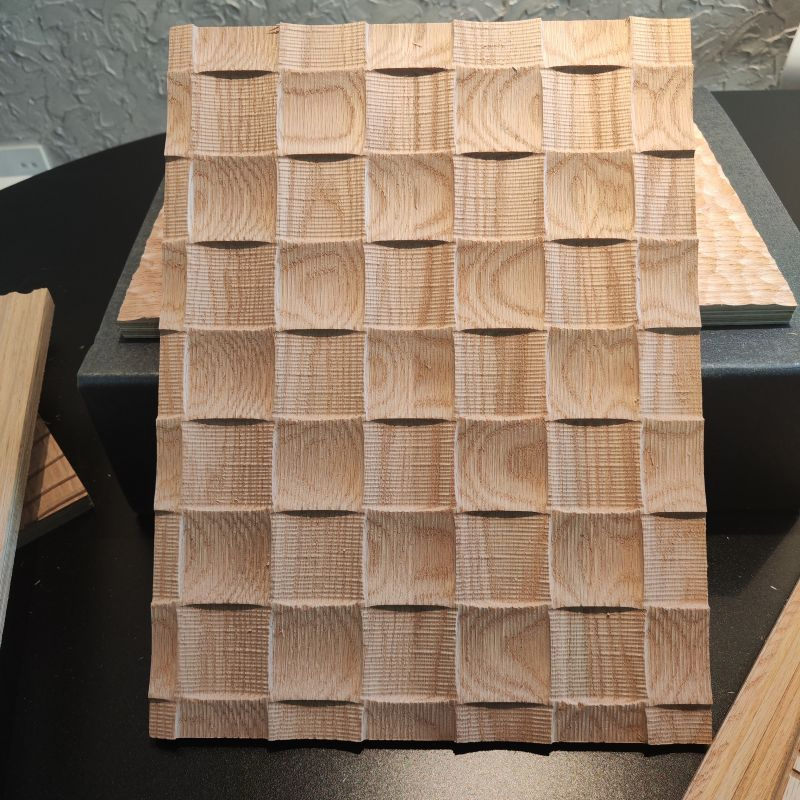 Modern New Design 3D Milled Wood Veneer Wall Panels