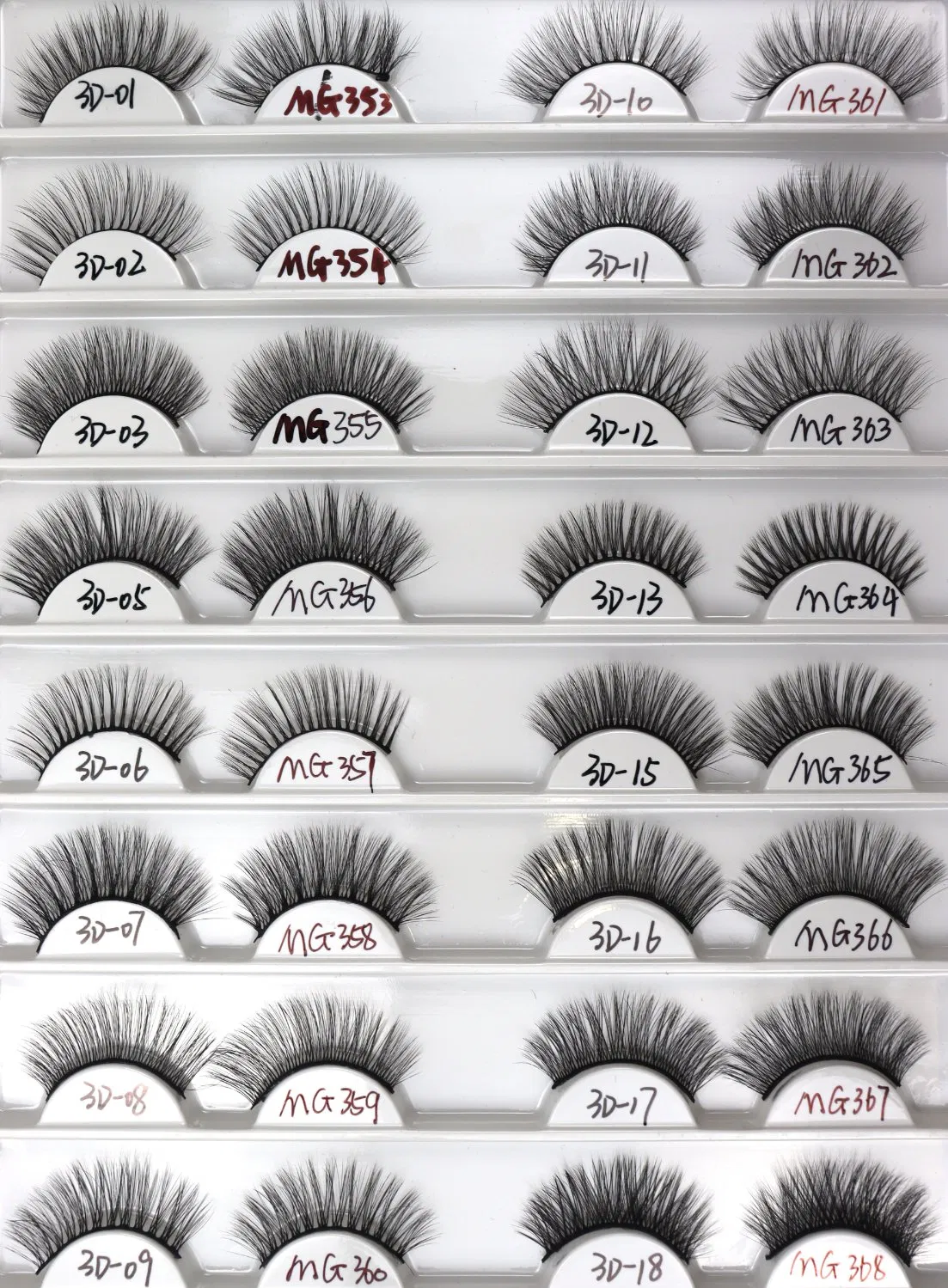Fluffy Long Lasting Cheap Eyelash ODM OEM Cat Eye Wispy Volume Lashes Strip Natural Style Faux Mink Eyelashes