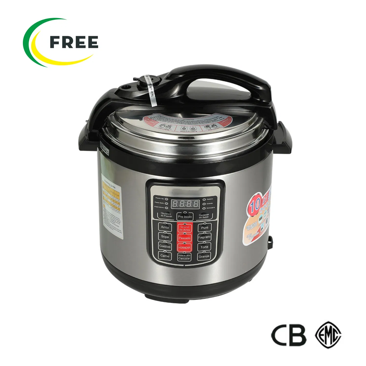 8L 10L 12L Smart Pressure Cooker Stainless Steel Digital Rice Cookers Electric