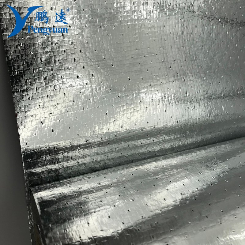 Perforation Aluminum Foil Backed Woven Cloth Roof Heat Insulation Material