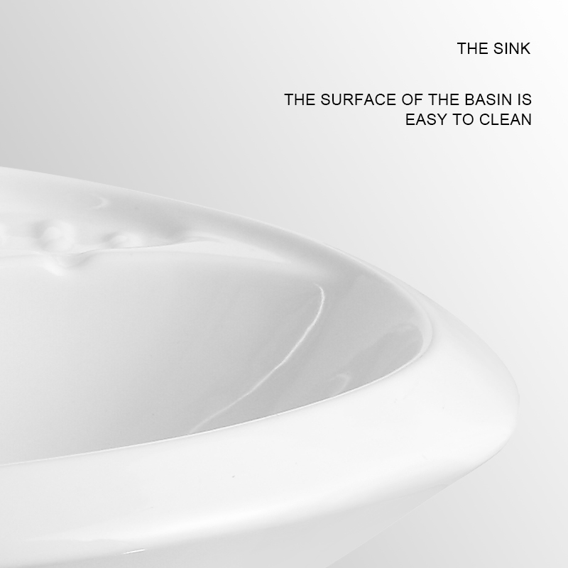 Ceramic New Design Wholesale Sanitary Ware Wall Mounted Hand Wash Sink Bathroom Wall Hung Basin