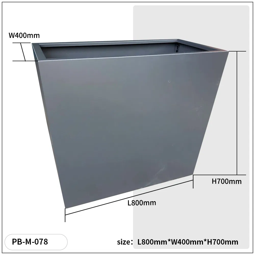 Металлический уличный вазон для растений Club Bar