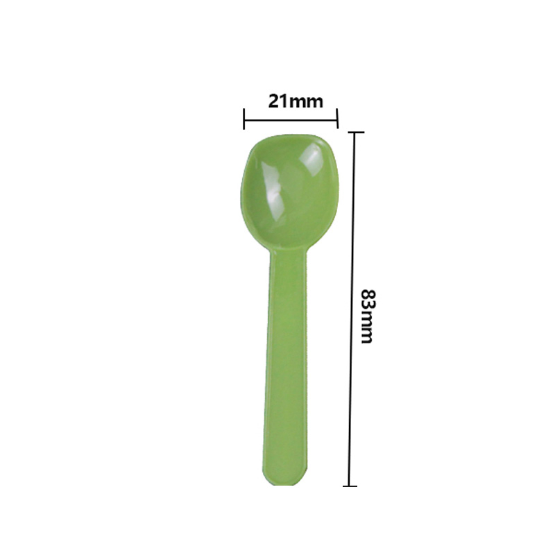 Disposable Plastic Cutlery PS Spoon 85mm Ice Cream Spoon with Dessert