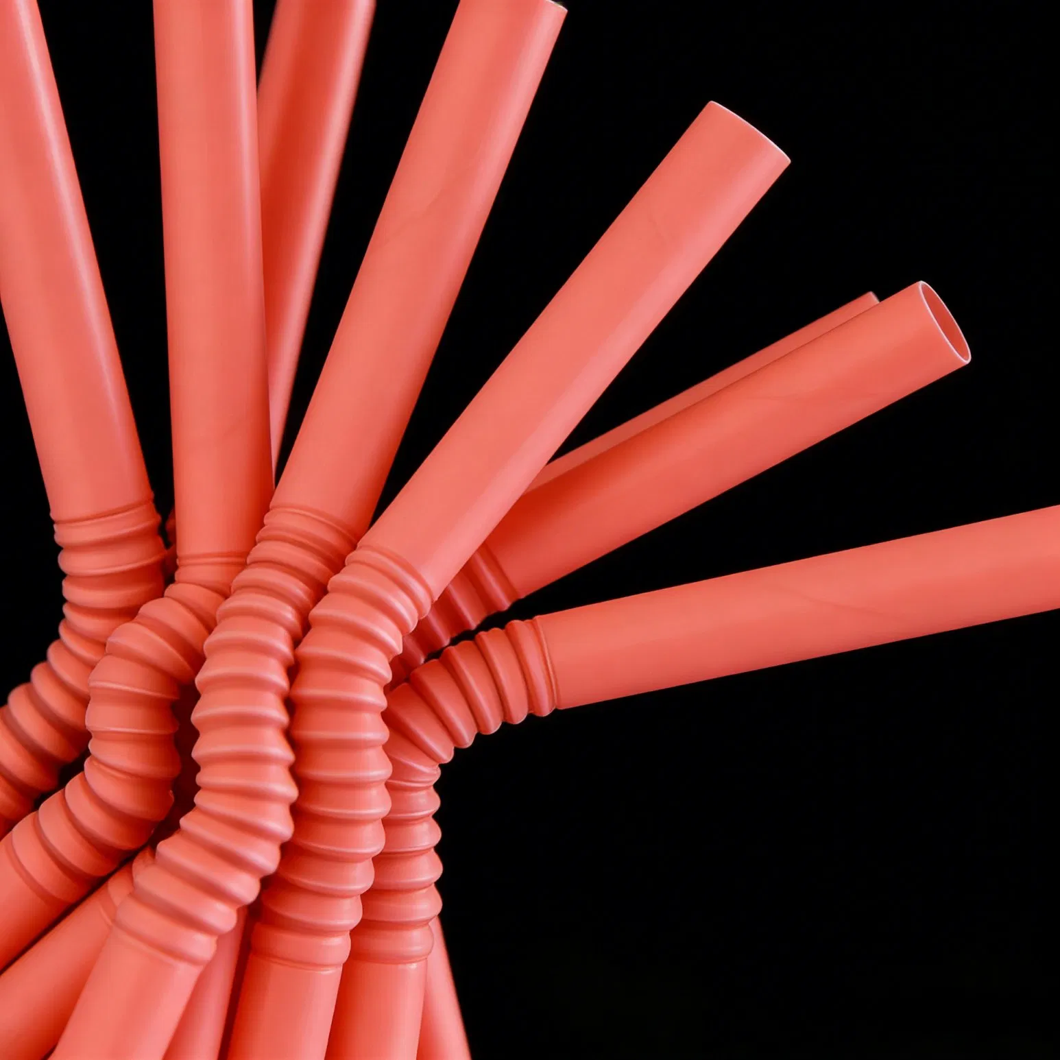 Paper Bendable Rainbow Colorful 9 Inch Tall Eco Friendly Pool Party Paper Straws