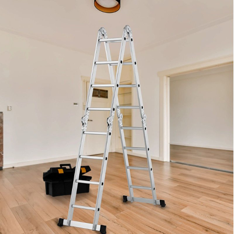 High Quality Scaffolding Industrial Step Extension Ladder Fiberglass Folding Ladder