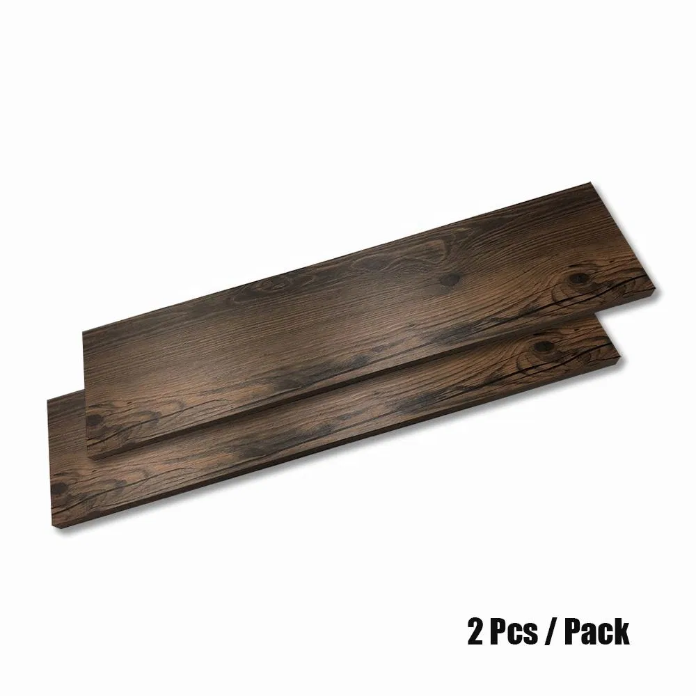 Wood Board Home Wall Mounted Vintage Display Decor Floating Rustic Industrial Iron Pipe Shelf Board