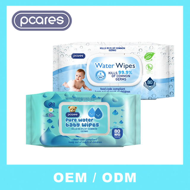 Hypoallergenic Aqua Baby Wipes for Pure Water & Non-Toxic Formula
