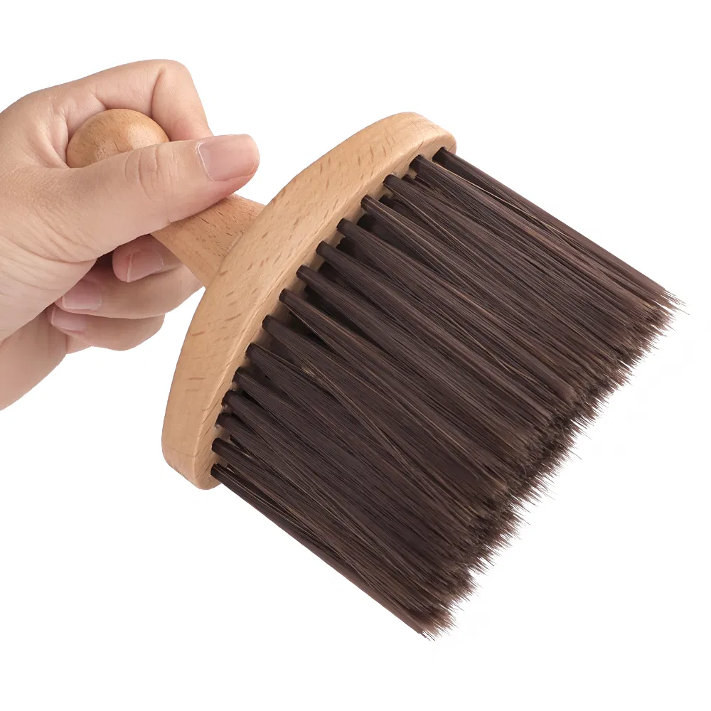 Wholesale Salon Barber Combs Custom Shop Barber Duster Brush Wooden Handle