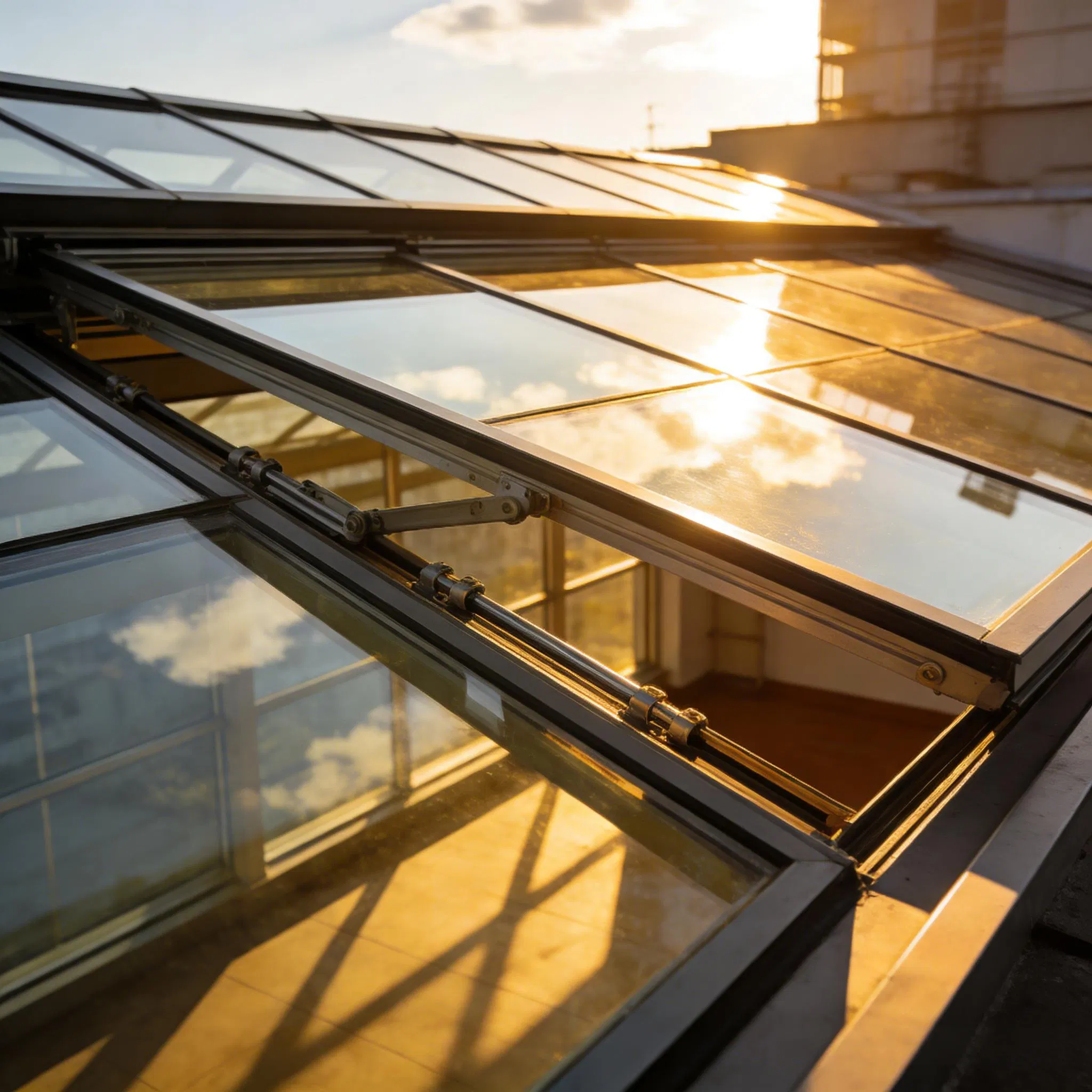 Modern Aluminum Alloy Sliding Skylight for Optimal Light Control