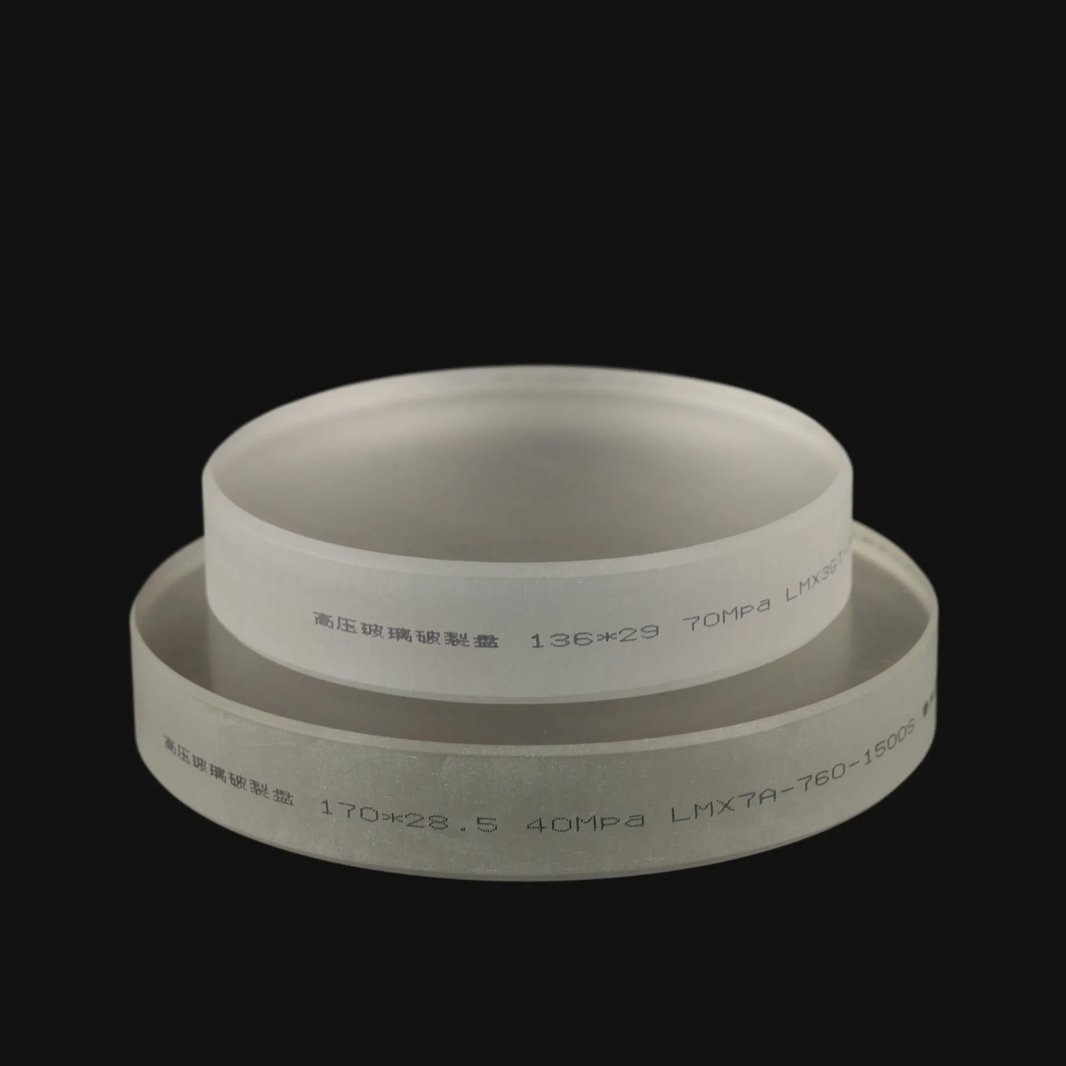 Ultra High Pressure Safety Rupture Disc for Glass Applications