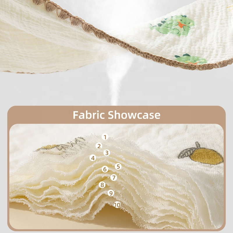 Summer Children Soft Sweat Absorbent Pillow Baby Pure Cotton Gauze Sleeping Pillows