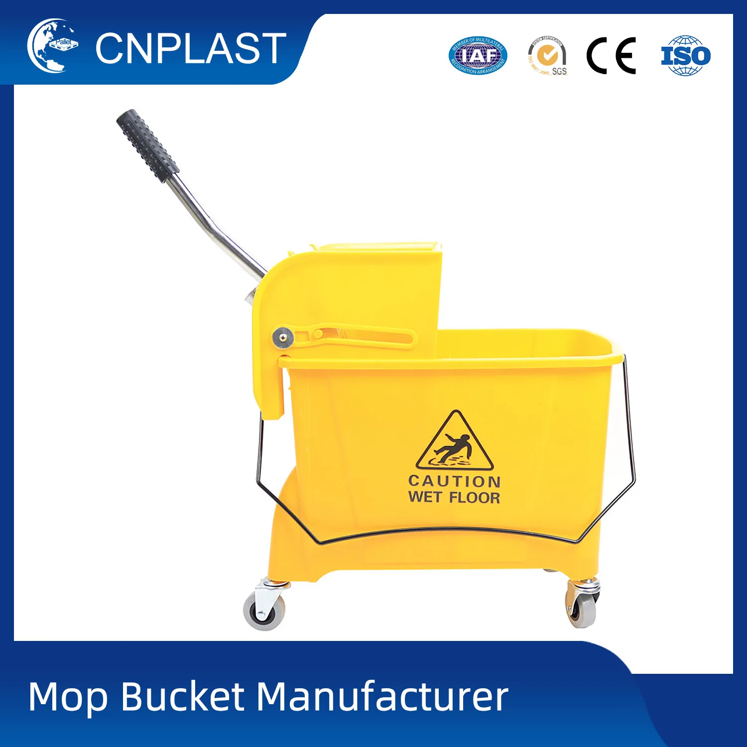 Recycled Plastic Heavy-Duty Cleaning Wringer Drainer Mop Bucket Making Machine with Squeezer for Cleaning Carts