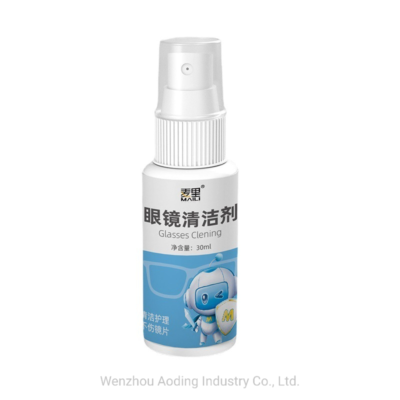 30ml Lens Cleaner Glasses Cleaning Liquid Spray for Optical and Sunglasses Eyeglass with Custom Logo