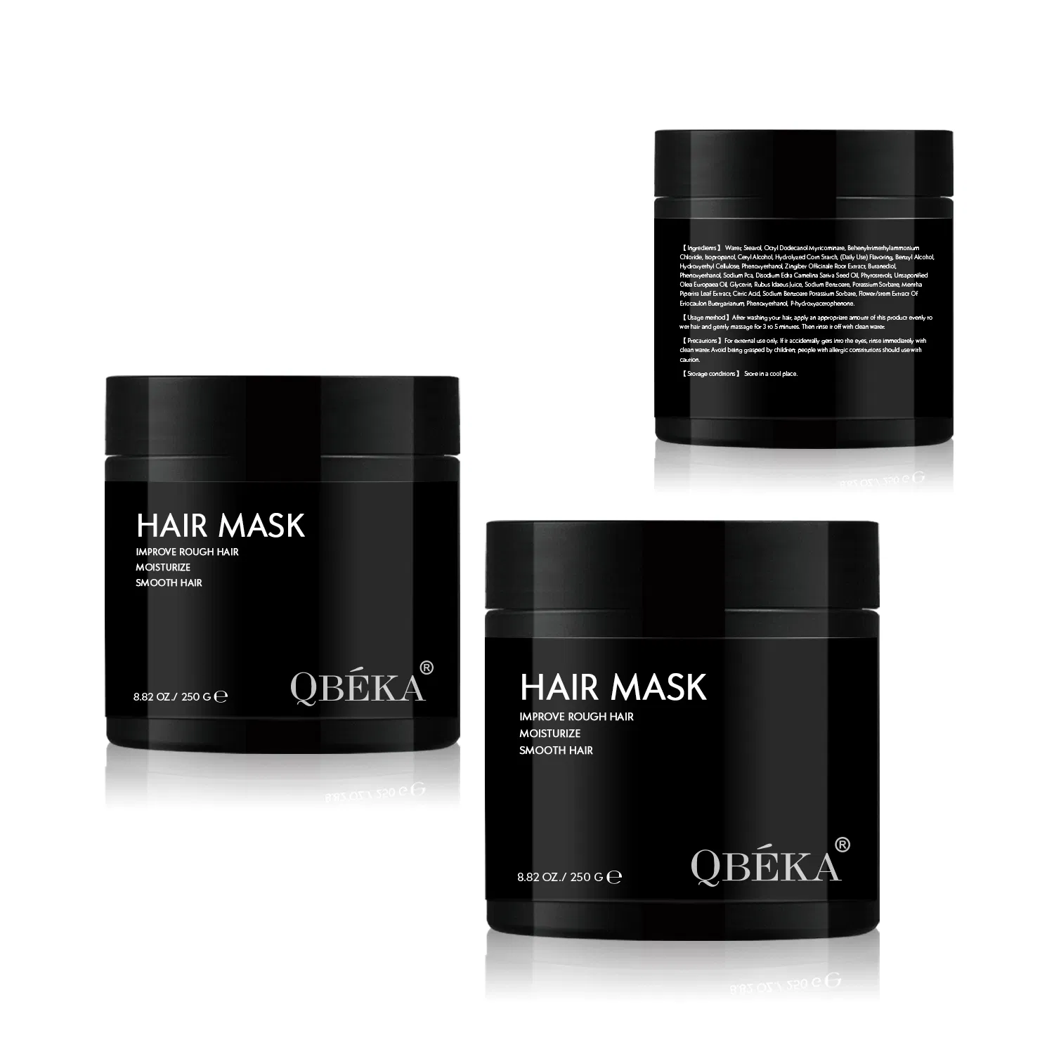 Qbeka Hair Mask Deep Nourishment Damage Repair Smooth Hydration Lock Quick Absorption