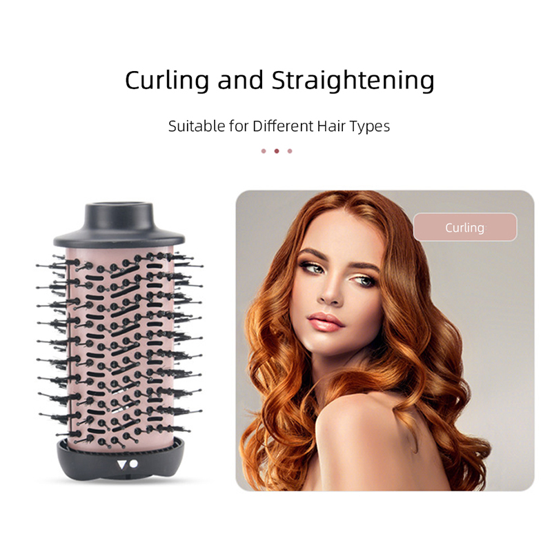 Hot Air Brush 2 in 1 Hair Straightner & Curler with Negative Ion