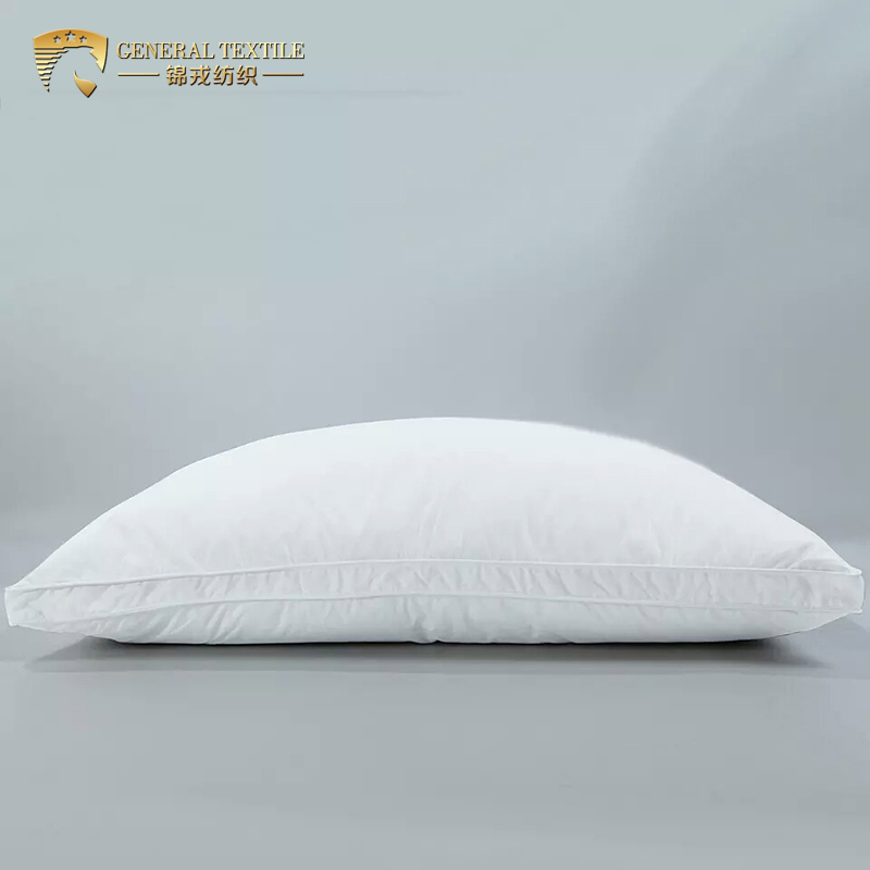 100% Cotton 30% White Duck Down Travel Hotel Pillow