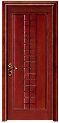 2023 China Brand Door Wholesale Modern Plain Solid Wood Main Door Veneer Painting Door