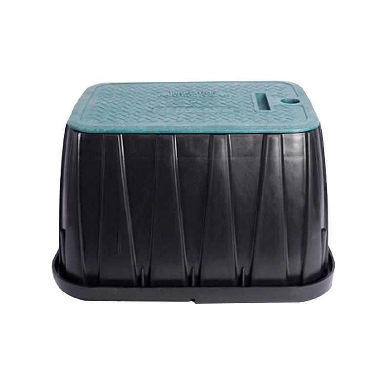 Lightweight 12-Inch FRP Plastic Irrigation Access Cover Sprinkler Valve Box for Underground Pipes and Valves