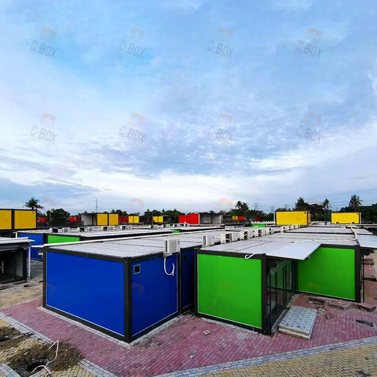 Modern Style Shopping Street Luxury Container Storage House Food Street Container House