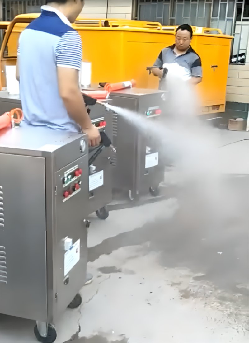 Industrial Cleaning Machine Car Washer Mobile Steam Washing Machine Gas Powered All-in-One Water Wax System