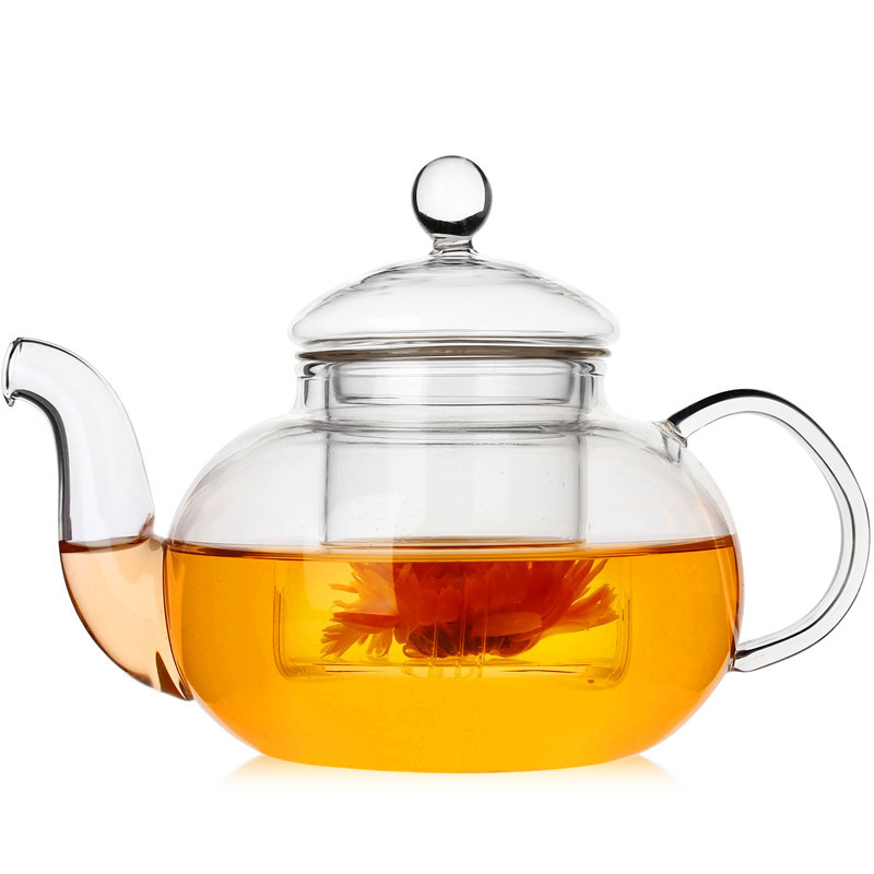400/600/800/1000/1200ml Heat Resistant High Borosilicate Glass Teapot with Infuser