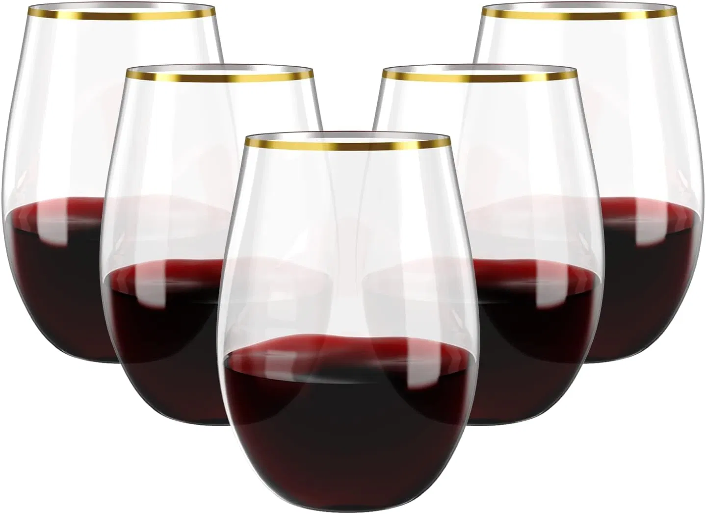 Durable 16oz Stemless Plastic Wine Glasses for Outdoor Use