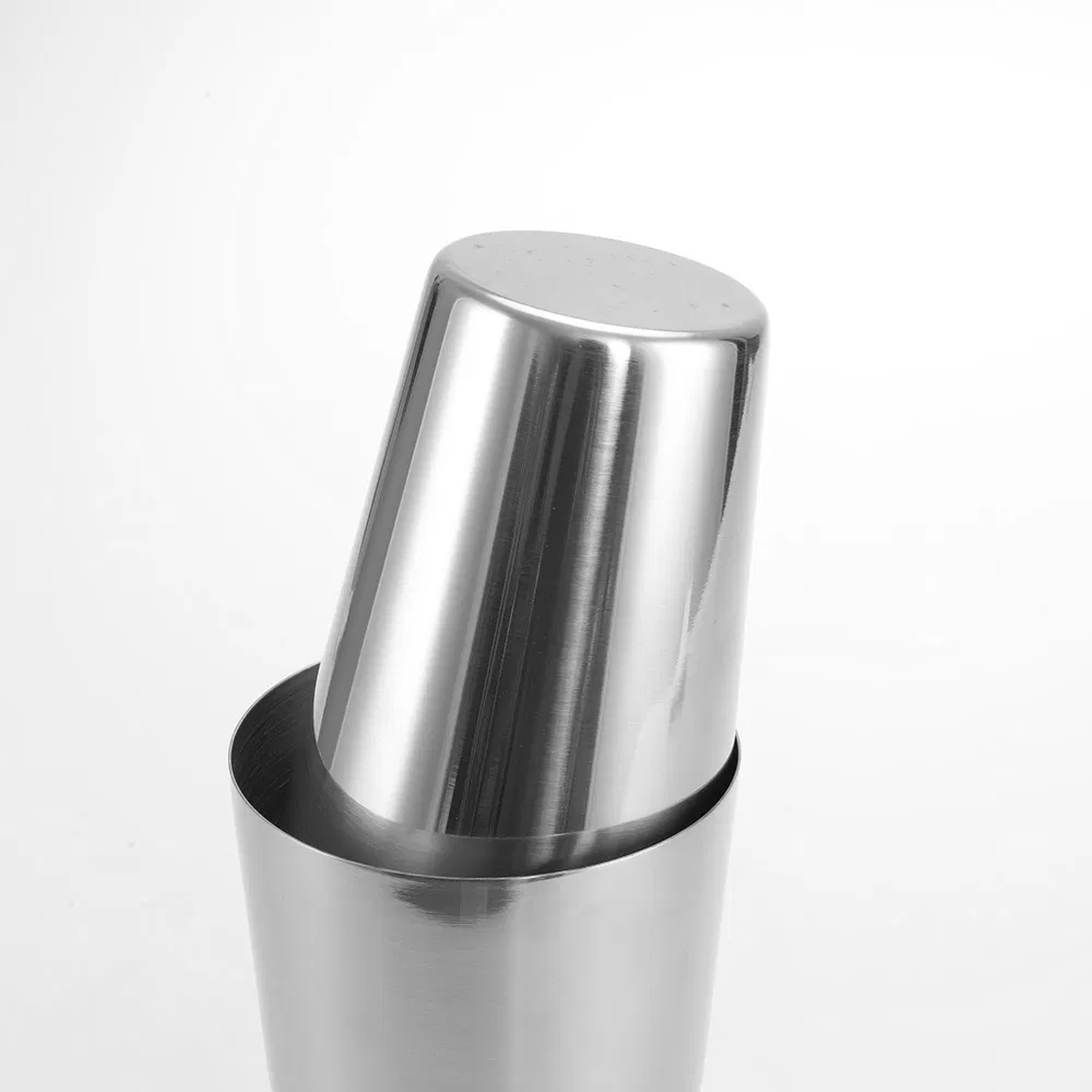 Stainless Steel Boston Cocktail Shaker Metal Bar Tools Customizable Shaker