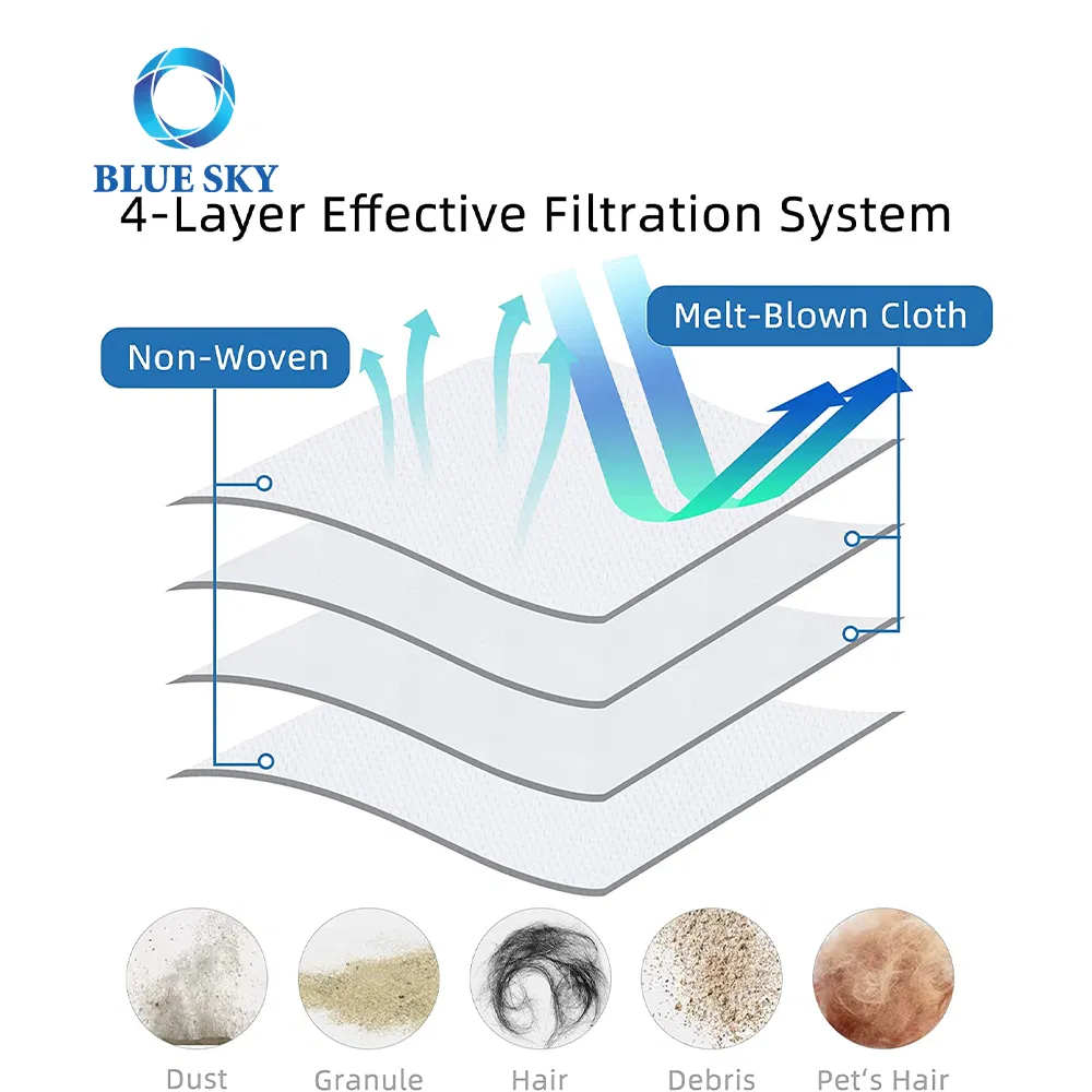 in Stock Disposable Non-Woven Replacement Dust Bag for Irobot Roomba I7 S9 I4 Robot Vacuum Cleaner Filter