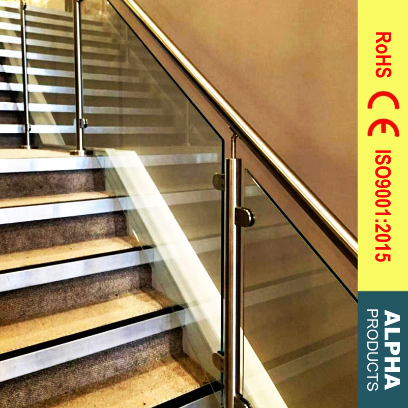 Modern Design with High Quality Stainless Steel Hardware Glass Railing