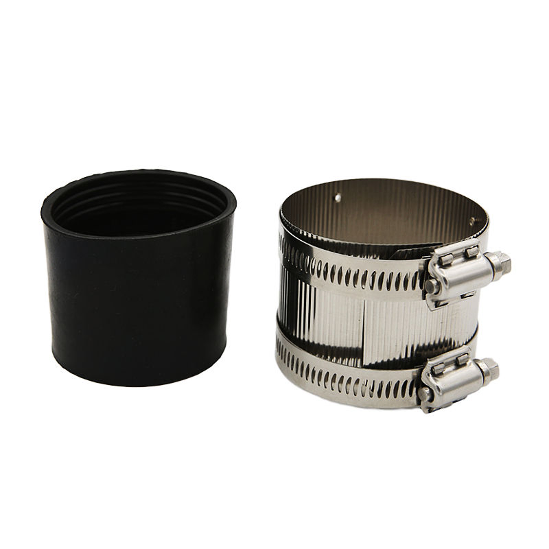 High Quality Stainless Steel Coupling Hose Clamp for Pipe Stainless Steel with Rubber Seal Inside