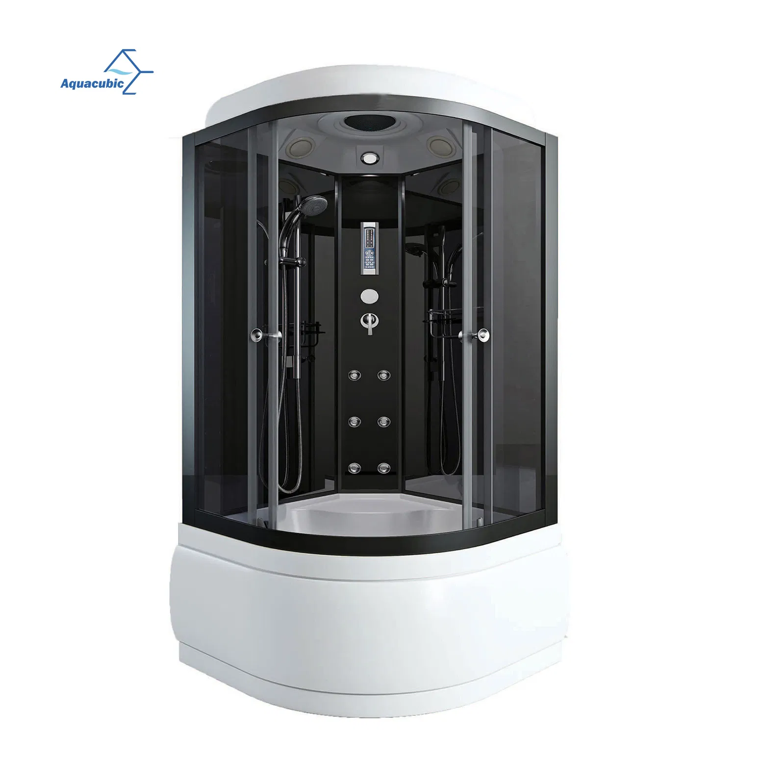 New Design Shower Cabin Cheap Rectangular Complete Massage Tempered Glass Computerized Shower Room