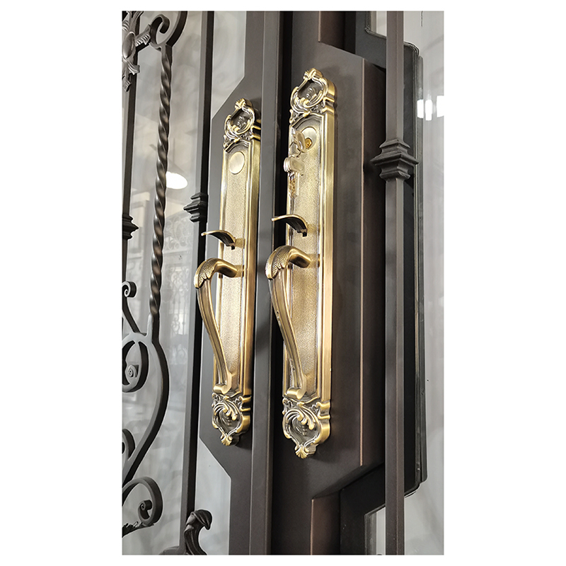 Modern Custom Ornamental Patio Iron Door Handmade Finished Security