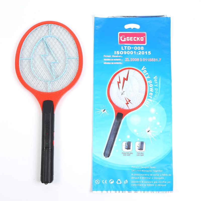 Black Handle Lightning Mesh Core Electric Mosquito Swatter