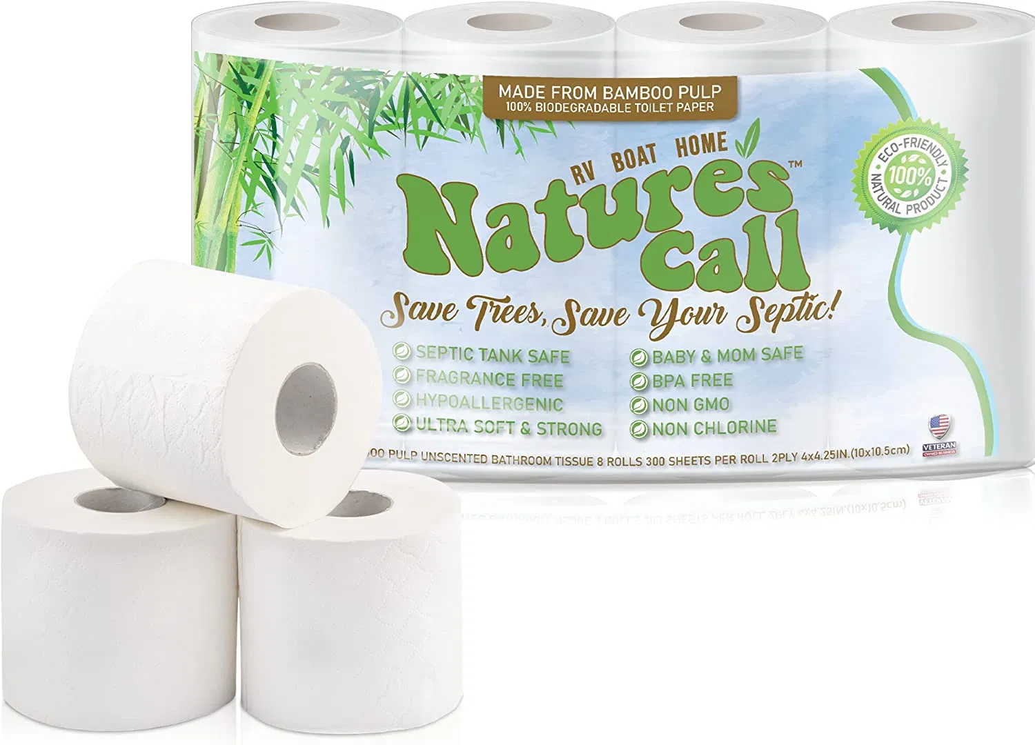 Eco Friendly Custom Brand Tree Free Biodegradable 3ply Bamboo Toilet Paper