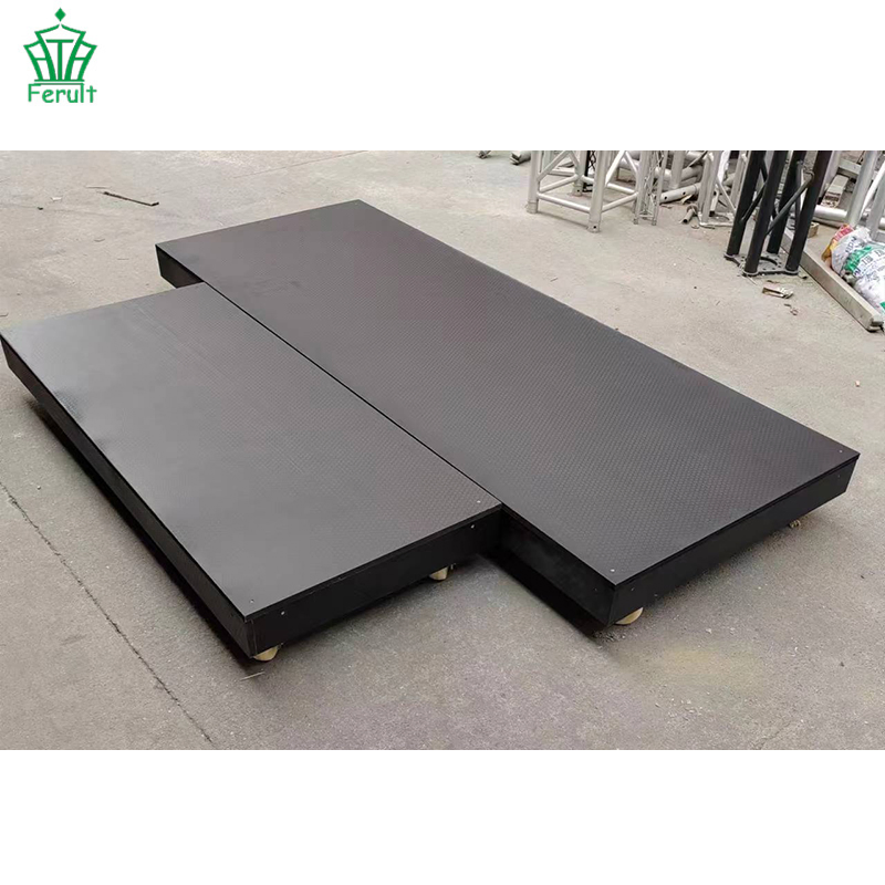 Hand Moving Heavy Duty 4 Wheel Knock Down Dolly Warehouse Plywood Platform Aluminium Frame Durable Hand Trolley