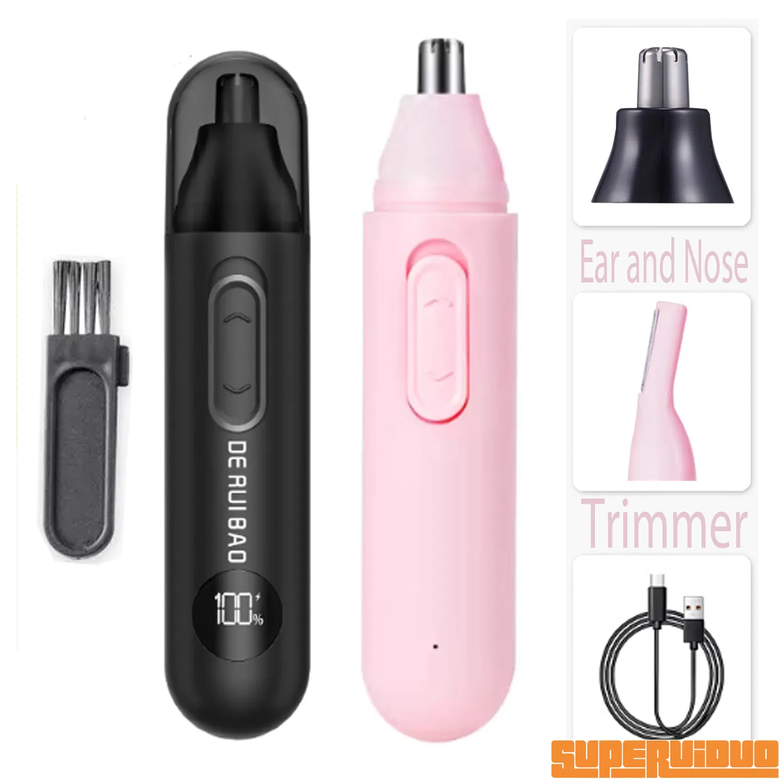 High Rpm Powerful Torque Professional Ear and Nose Trimmer