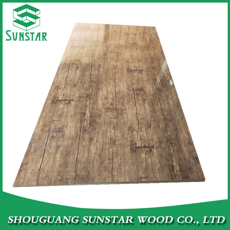 New Design Glossy Matt Embossed Finish Melamine Faced/ Plain/Wood Veneer/ Color Timber Board MDF for Furniture and Decoration Building Construction Material