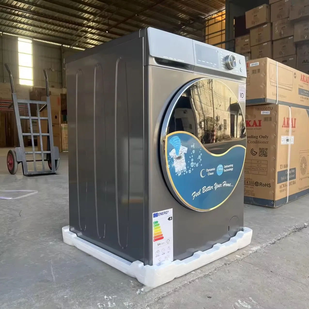 Wholesale Freestanding LCD Display Laundry Washing Machine 12kg Front-Load Washers