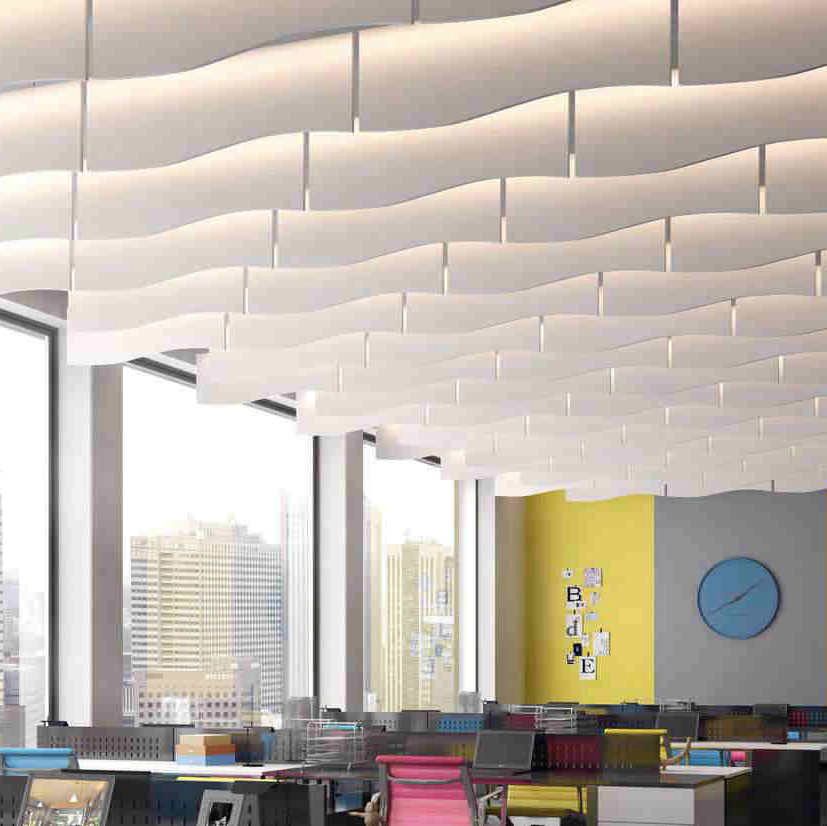 Acoustic Ceiling Tiles Fiberglass Wool Ceiling Tiles