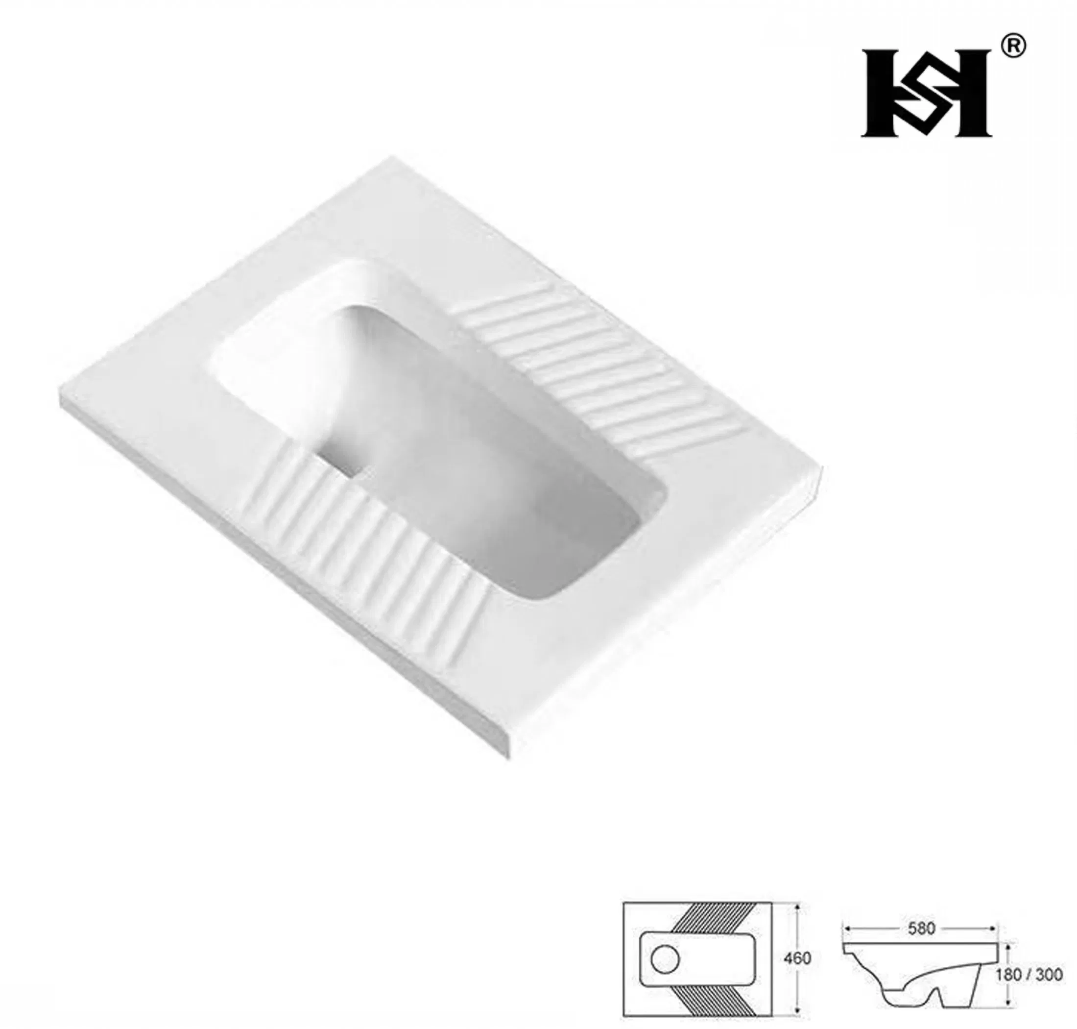Chinese Sanitary Ware Bathroom Ceramics Wc Squating Pan Wholesale